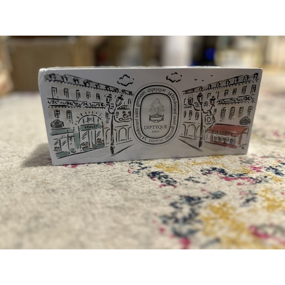 Diptyque Limited Edition 2024 3pc Box Set Cafe Biscuit Chantilly Candle Sealed! - Picture 2 of 5